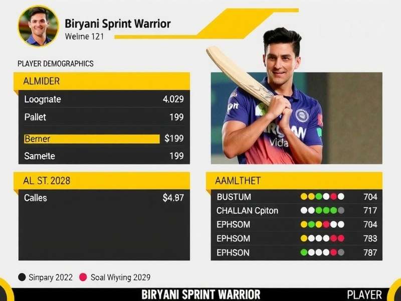 Player age and gender distribution in India Biryani Sprint Warrior player demographics chart